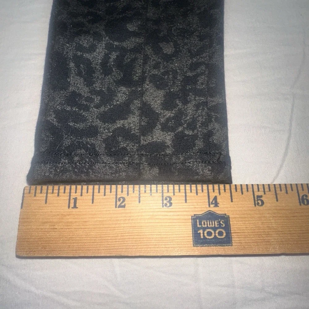 Free People Stretch Ponte Leopard Leggings Antique Lace Black Womens Small NWOT - Picture 10 of 11